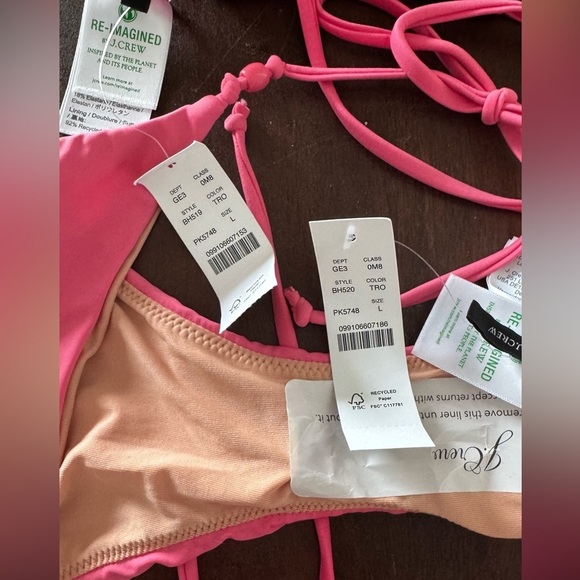 NWT J. Crew beaded string bikini - Picture 4 of 4
